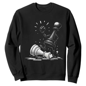 No Kings Sweatshirt America Protest Chess Rejecting Kings - Print Your Wear