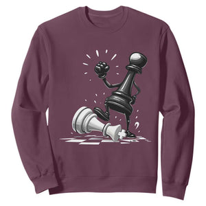 No Kings Sweatshirt America Protest Chess Rejecting Kings - Print Your Wear