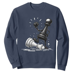No Kings Sweatshirt America Protest Chess Rejecting Kings - Print Your Wear