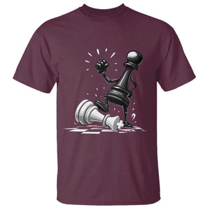 No Kings T Shirt America Protest Chess Rejecting Kings TS11 Maroon Print Your Wear