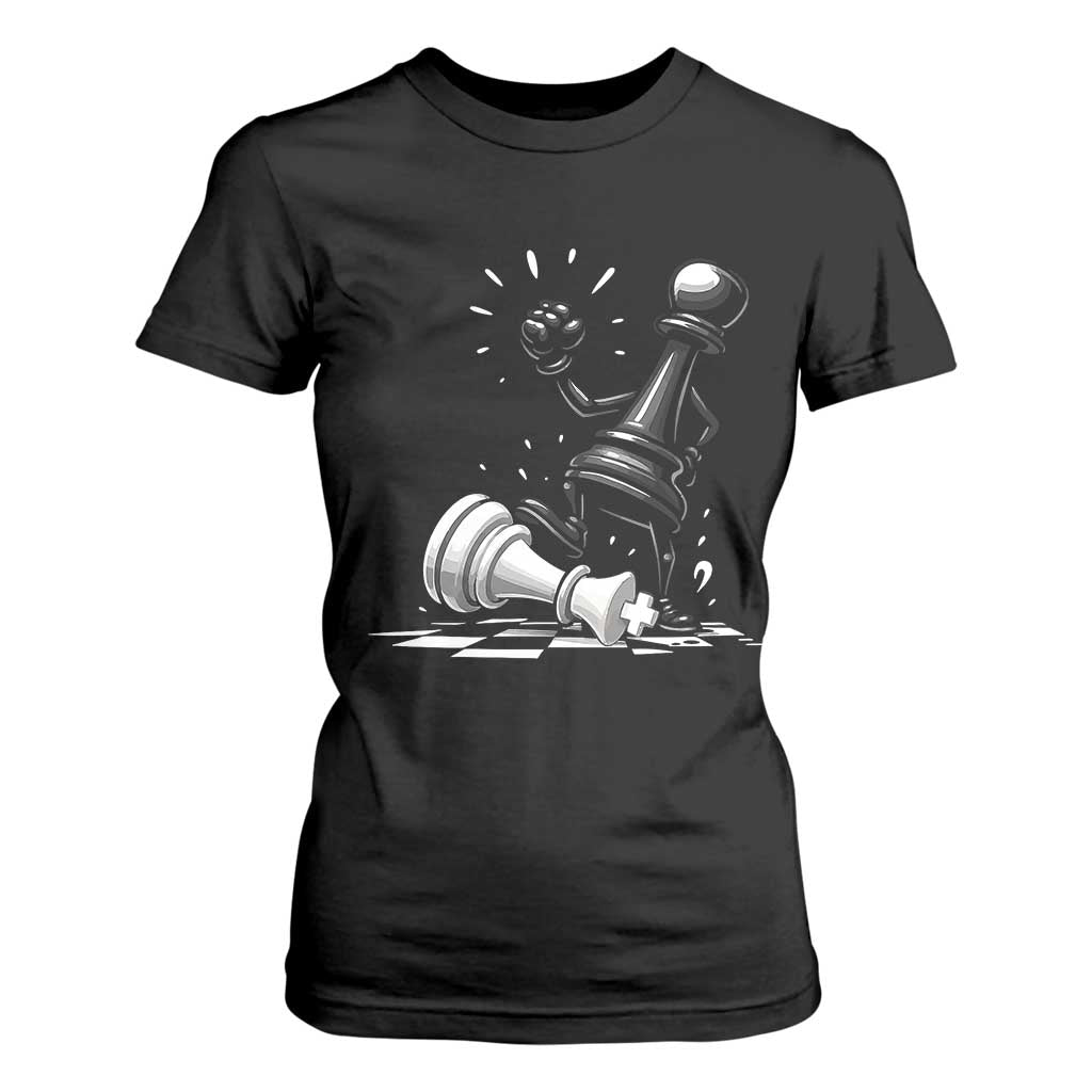 No Kings T Shirt For Women America Protest Chess Rejecting Kings TS11 Black Print Your Wear
