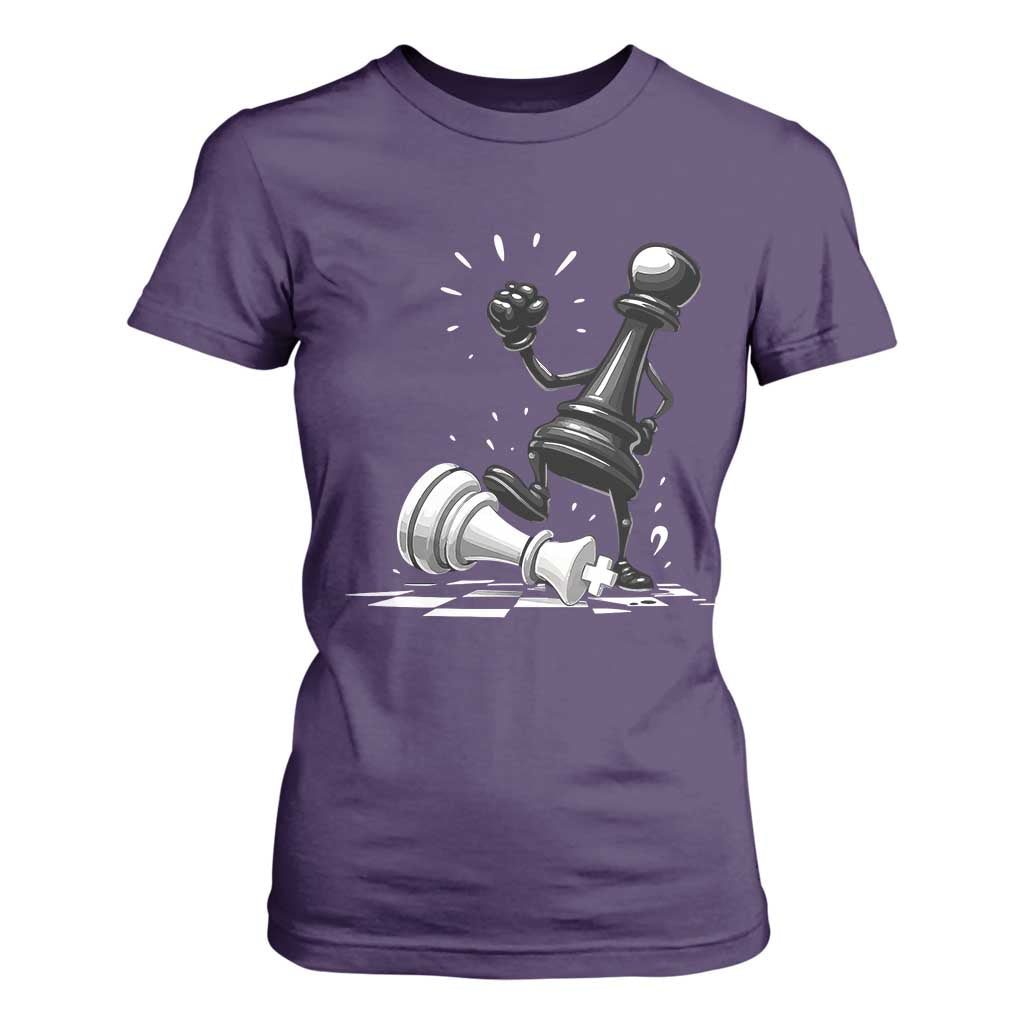 No Kings T Shirt For Women America Protest Chess Rejecting Kings TS11 Purple Print Your Wear