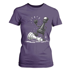 No Kings T Shirt For Women America Protest Chess Rejecting Kings TS11 Purple Print Your Wear