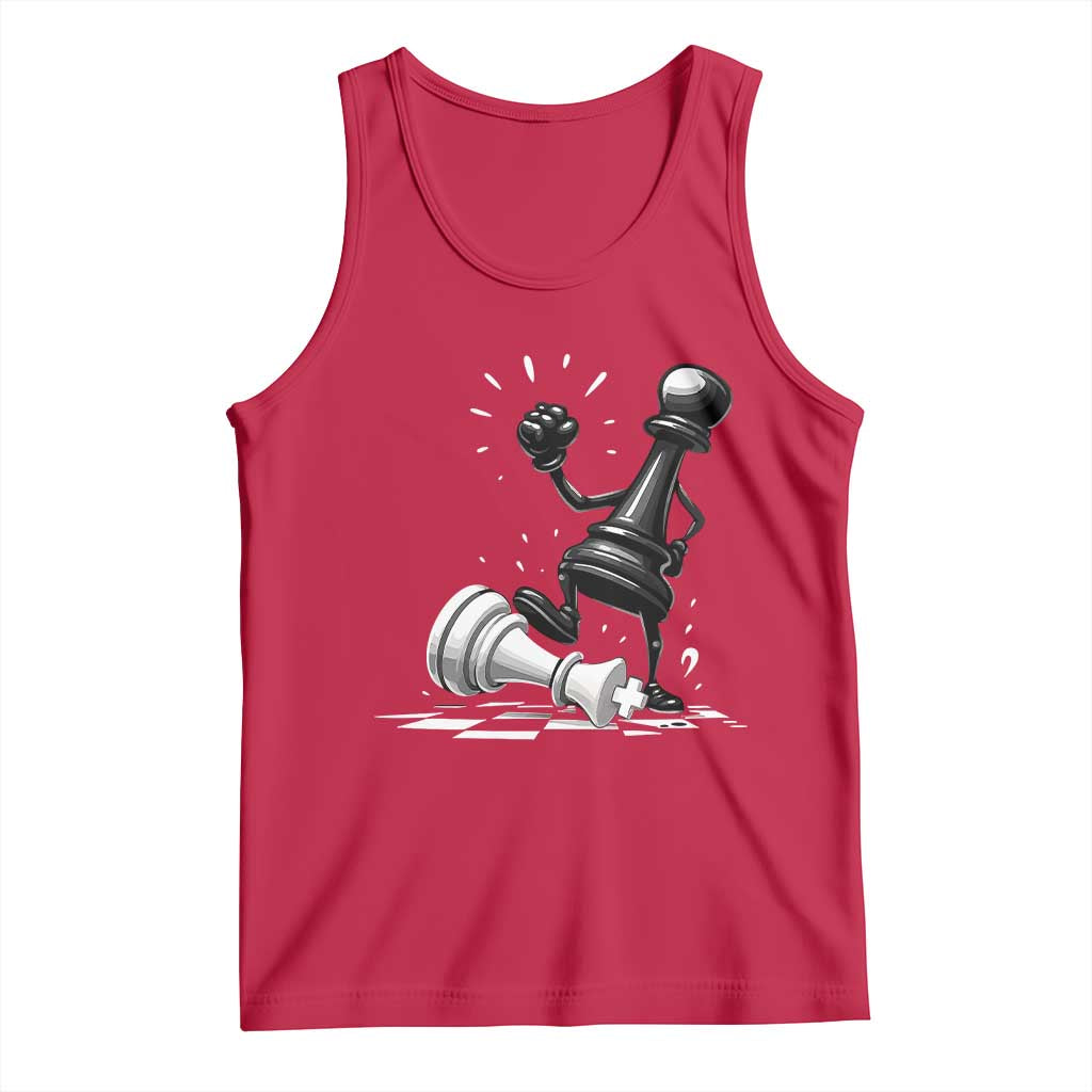 No Kings Tank Top America Protest Chess Rejecting Kings TS11 Red Print Your Wear