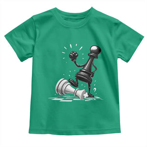 No Kings Toddler T Shirt America Protest Chess Rejecting Kings TS11 Irish Green Print Your Wear