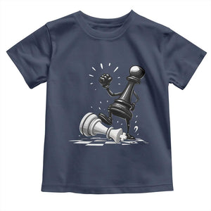 No Kings Toddler T Shirt America Protest Chess Rejecting Kings TS11 Navy Print Your Wear