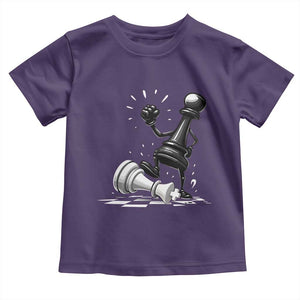 No Kings Toddler T Shirt America Protest Chess Rejecting Kings TS11 Purple Print Your Wear
