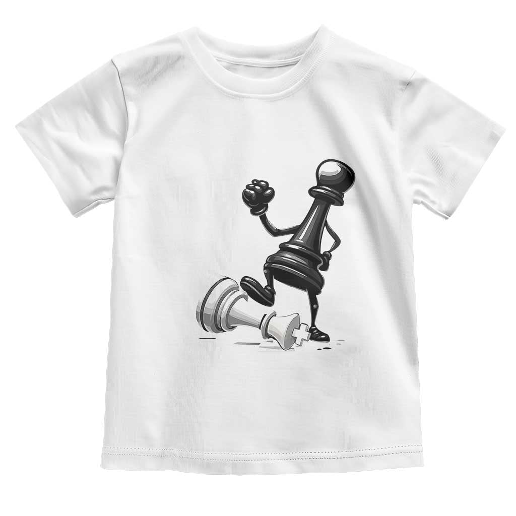 No Kings Toddler T Shirt America Protest Chess Rejecting Kings TS11 White Print Your Wear