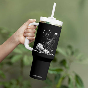 No Kings Tumbler With Handle America Protest Chess Rejecting Kings TS11 Print Your Wear