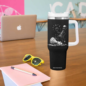 No Kings Tumbler With Handle America Protest Chess Rejecting Kings TS11 Print Your Wear