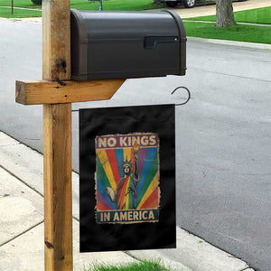 Funny No Kings In America LGBT Garden Flag Retro Statue Of Liberty - Print Your Wear
