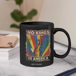 Funny No Kings In America LGBT Coffee Mug Retro Statue Of Liberty TS11 Print Your Wear