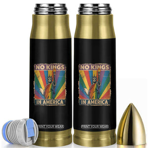 Funny No Kings In America LGBT Bullet Tumbler Retro Statue Of Liberty - Print Your Wear