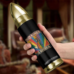 Funny No Kings In America LGBT Bullet Tumbler Retro Statue Of Liberty TS11 Print Your Wear