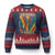 Funny No Kings In America LGBT Ugly Christmas Sweater Retro Statue Of Liberty - Print Your Wear