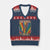 Funny No Kings In America LGBT V-Neck Knit Sweater Vest Retro Statue Of Liberty - Print Your Wear