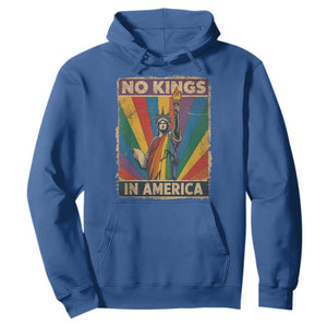 Funny No Kings In America LGBT Hoodie Retro Statue Of Liberty TS11 Royal Blue Print Your Wear