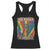 Funny No Kings In America LGBT Racerback Tank Top Retro Statue Of Liberty - Print Your Wear