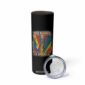 Funny No Kings In America LGBT Skinny Tumbler Retro Statue Of Liberty TS11 Print Your Wear