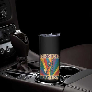 Funny No Kings In America LGBT Skinny Tumbler Retro Statue Of Liberty TS11 Print Your Wear