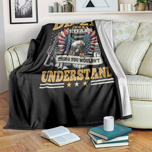 DD214 It Is A Veteran Thing You Wouldnt Understand Throw Blanket US Veteran Bald Egale TS11 Print Your Wear