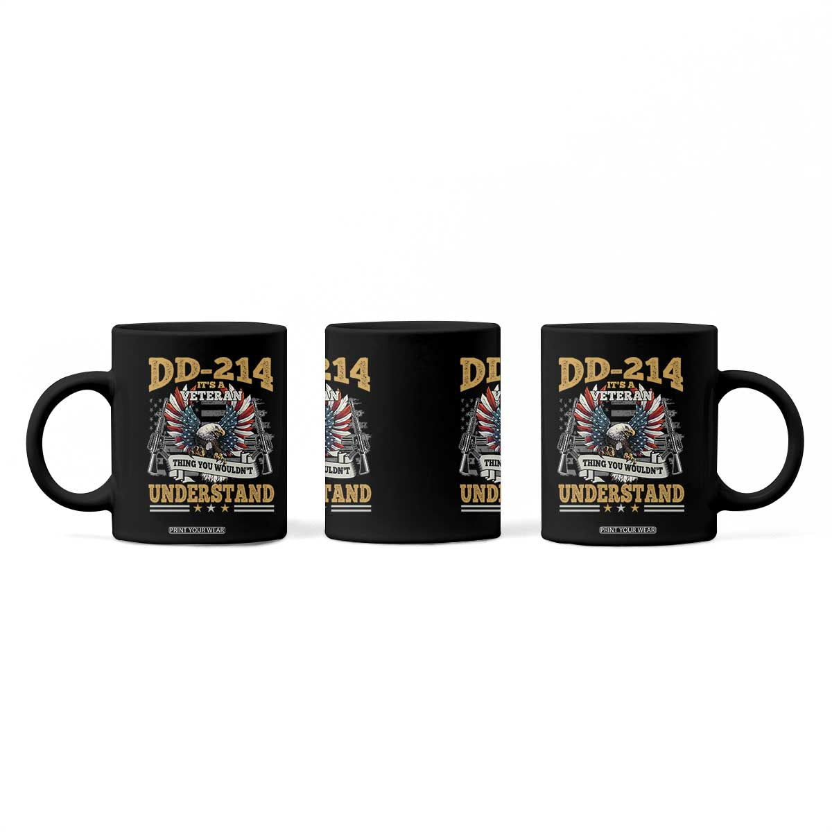 DD214 It Is A Veteran Thing You Wouldnt Understand Coffee Mug US Veteran Bald Egale TS11 Print Your Wear