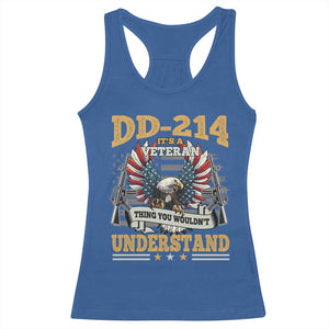 DD214 It Is A Veteran Thing You Wouldnt Understand Racerback Tank Top US Veteran Bald Egale TS11 Royal Blue Print Your Wear
