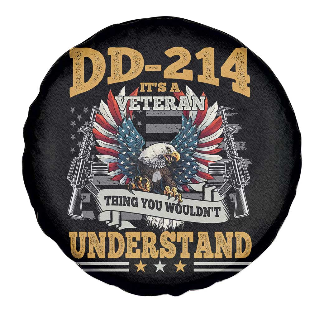 DD214 It Is A Veteran Thing You Wouldnt Understand Spare Tire Cover US Veteran Bald Egale TS11 Print Your Wear