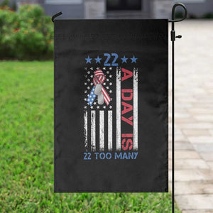 Veteran Suicide Awareness Garden Flag 22 A Day Is 22 Too Many American Flag TS11 Print Your Wear