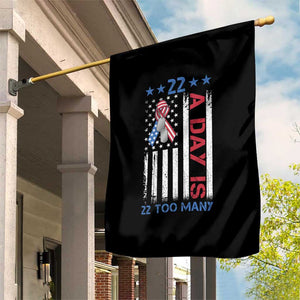 Veteran Suicide Awareness Garden Flag 22 A Day Is 22 Too Many American Flag TS11 Print Your Wear