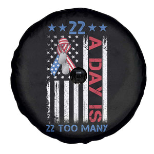 Veteran Suicide Awareness Spare Tire Cover 22 A Day Is 22 Too Many American Flag TS11 Print Your Wear