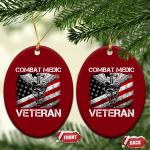 Combat Medic Veteran Ceramic Ornament Medical Military Soldier Vintage American Flag TS11 Print Your Wear