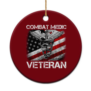 Combat Medic Veteran Ceramic Ornament Medical Military Soldier Vintage American Flag TS11 1pc Red Print Your Wear