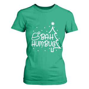 Funny Bah Humbug Christmas T Shirt For Women Santa Hat Xmas Tree TS11 Irish Green Print Your Wear