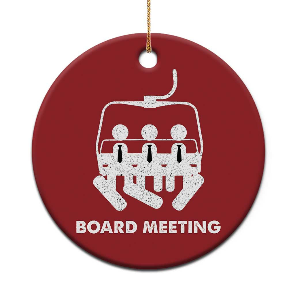 Funny Snowboarding Christmas Ornament Board Meeting Holiday Snowboard Winter Sport TS11 Print Your Wear
