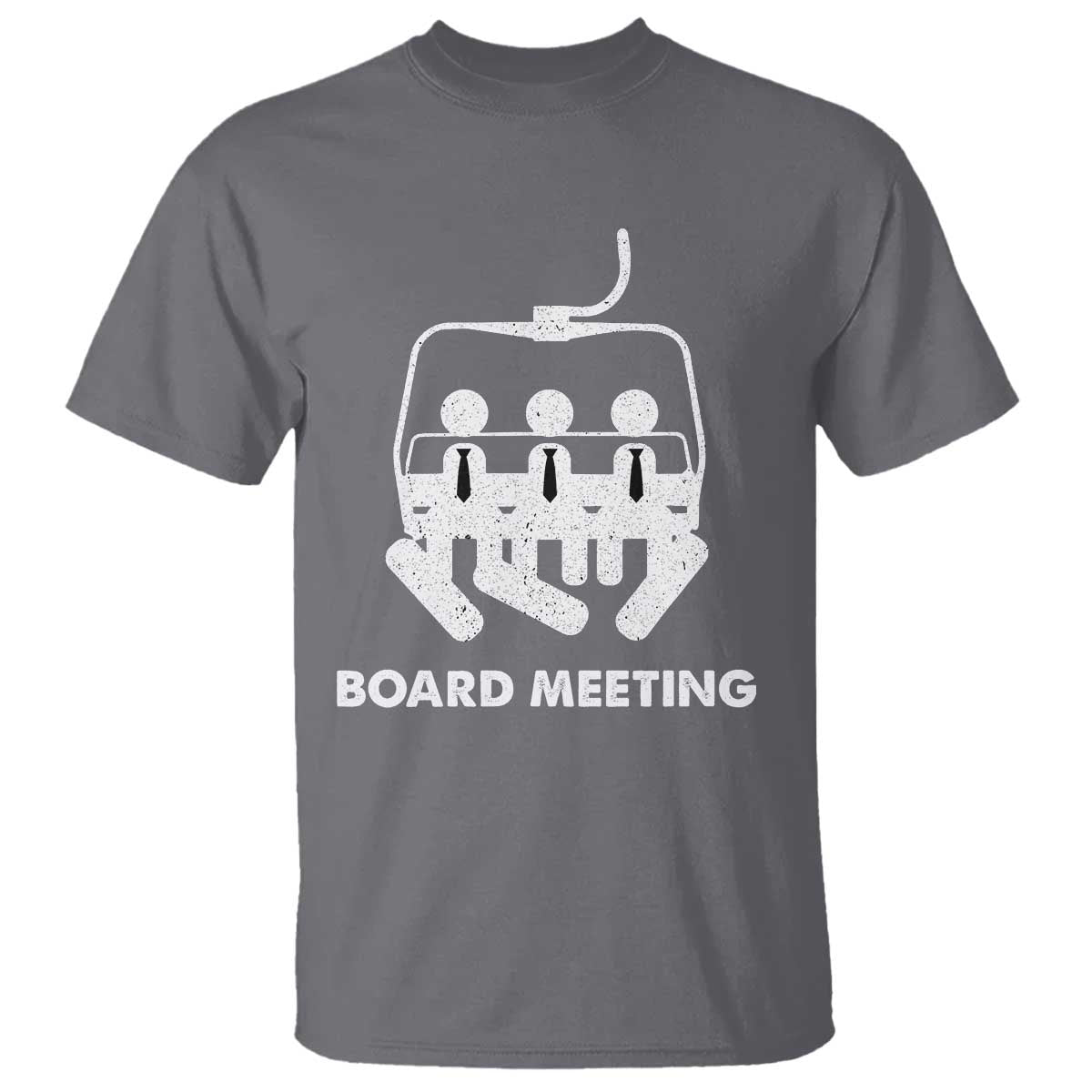 Funny Snowboarding T Shirt Board Meeting Holiday Snowboard Winter Sport TS11 Charcoal Print Your Wear