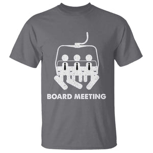 Funny Snowboarding T Shirt Board Meeting Holiday Snowboard Winter Sport TS11 Charcoal Print Your Wear