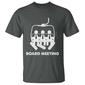 Funny Snowboarding T Shirt Board Meeting Holiday Snowboard Winter Sport TS11 Dark Heather Print Your Wear