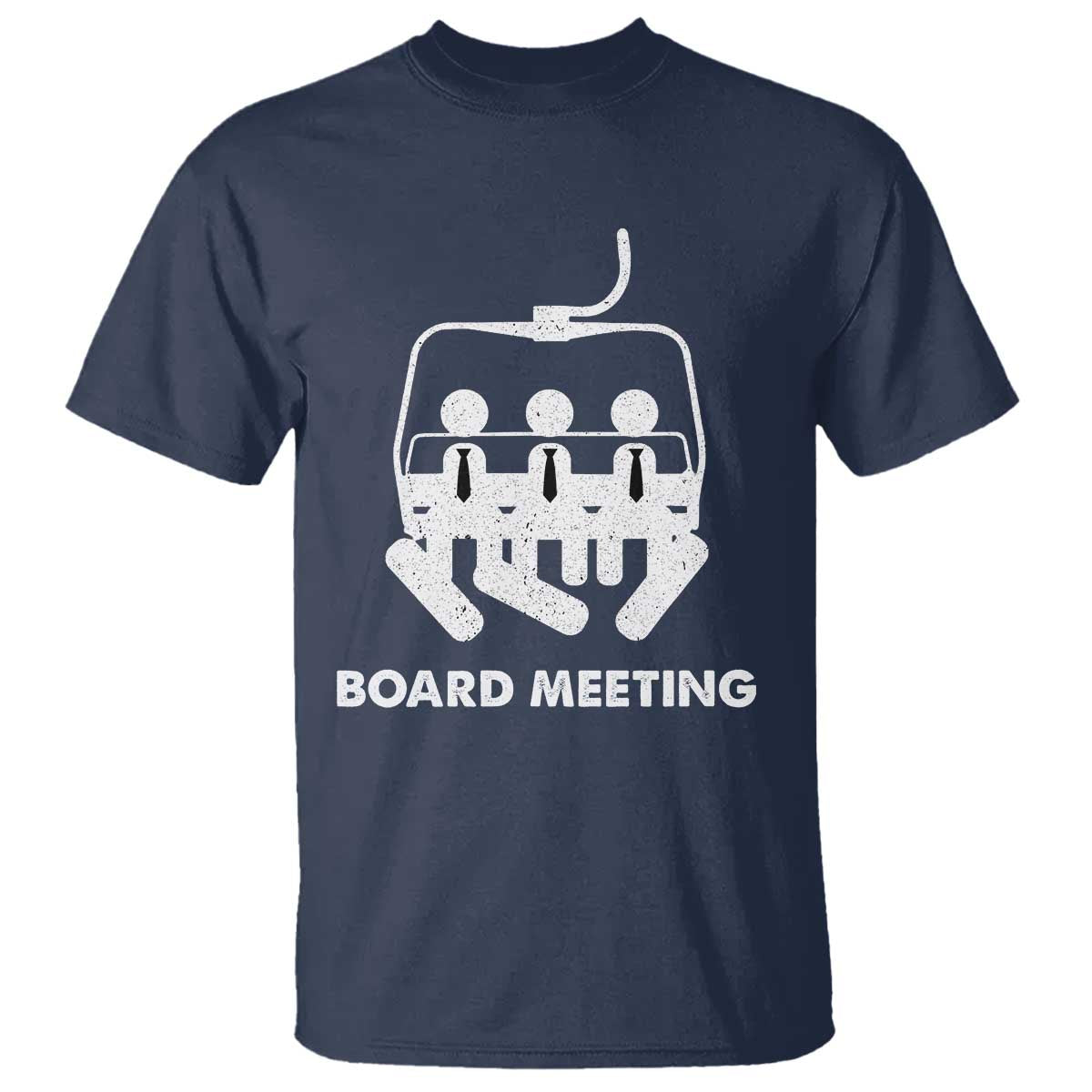 Funny Snowboarding T Shirt Board Meeting Holiday Snowboard Winter Sport TS11 Navy Print Your Wear