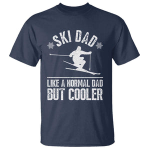 Funny Skiing Father's Day T Shirt Ski Dad Like A Normal Dad But Cooler TS11 Navy Print Your Wear