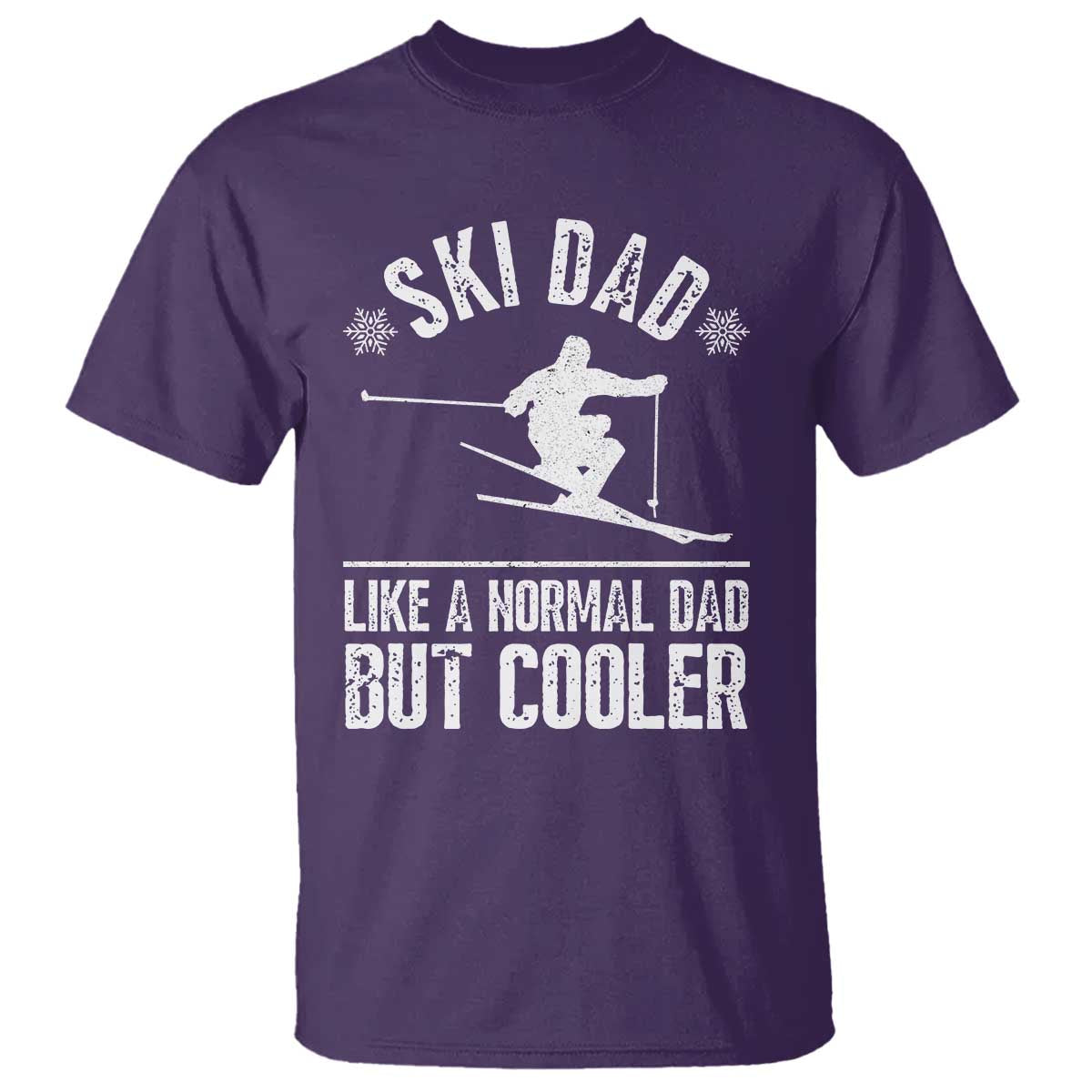 Funny Skiing Father's Day T Shirt Ski Dad Like A Normal Dad But Cooler TS11 Purple Print Your Wear