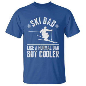 Funny Skiing Father's Day T Shirt Ski Dad Like A Normal Dad But Cooler TS11 Royal Blue Print Your Wear