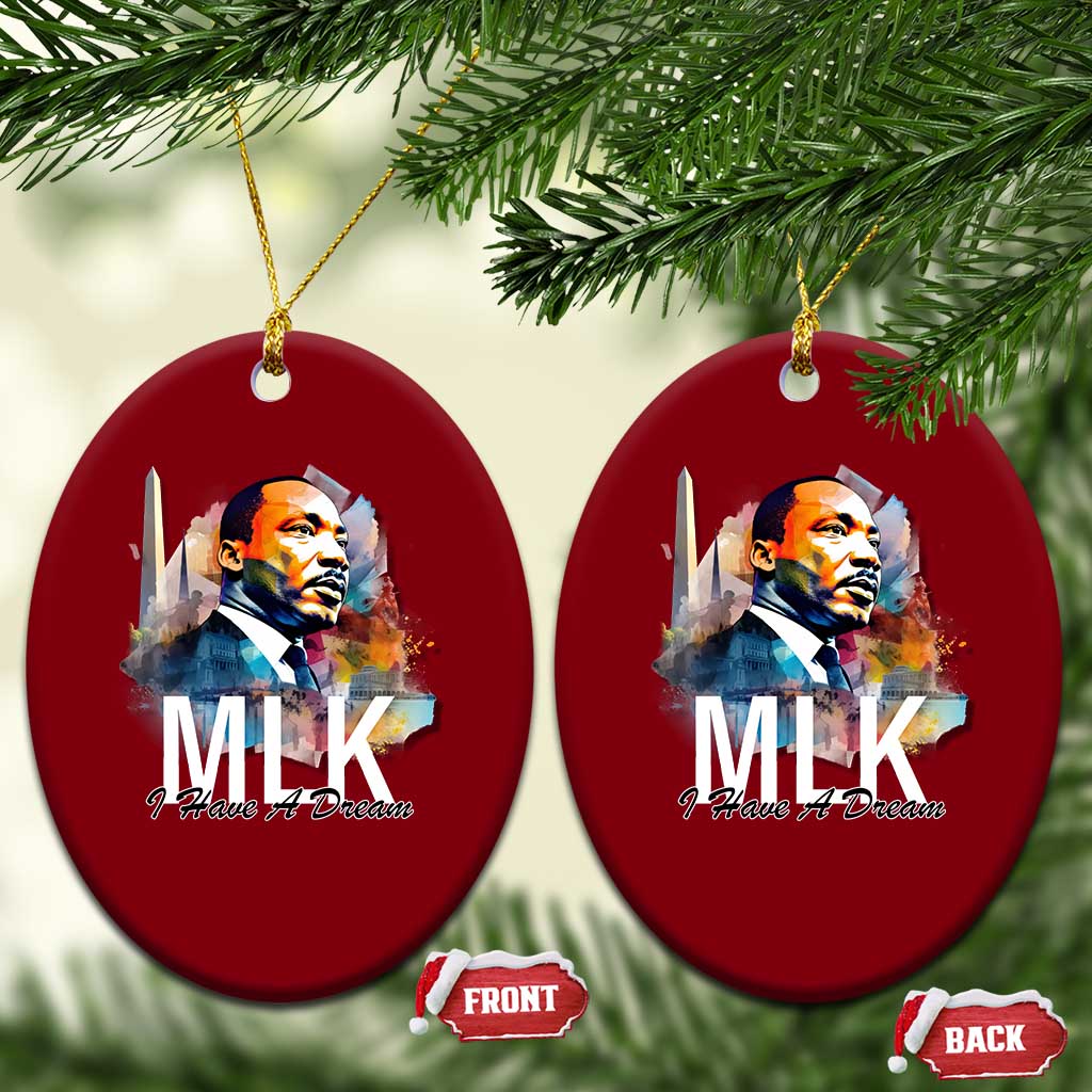 MLK I Have A Dream Ceramic Ornament Martin Luther King Portrait Black History Month TS11 Print Your Wear