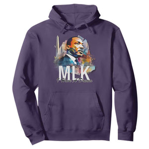 MLK I Have A Dream Hoodie Martin Luther King Portrait Black History Month TS11 Purple Print Your Wear