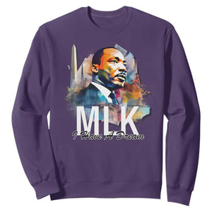MLK I Have A Dream Sweatshirt Martin Luther King Portrait Black History Month TS11 Purple Print Your Wear