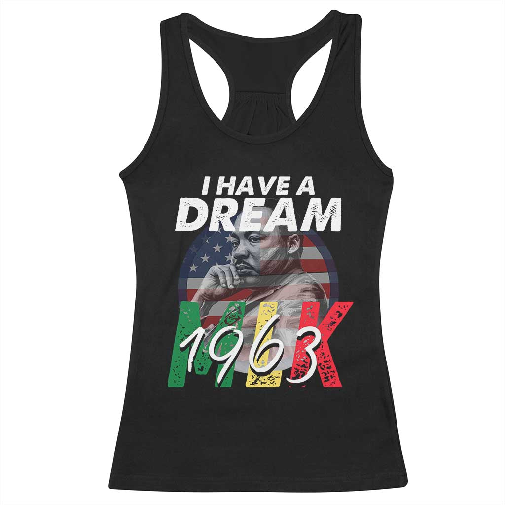 I Have A Dream Martin Luther King MLK 1963 Racerback Tank Top Black History Month TS11 Black Print Your Wear