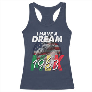 I Have A Dream Martin Luther King MLK 1963 Racerback Tank Top Black History Month TS11 Navy Print Your Wear