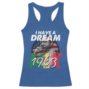 I Have A Dream Martin Luther King MLK 1963 Racerback Tank Top Black History Month TS11 Royal Blue Print Your Wear