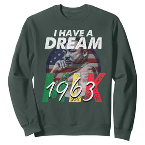 I Have A Dream Martin Luther King MLK 1963 Sweatshirt Black History Month TS11 Dark Forest Green Print Your Wear