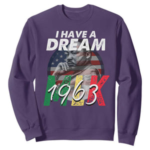 I Have A Dream Martin Luther King MLK 1963 Sweatshirt Black History Month TS11 Purple Print Your Wear